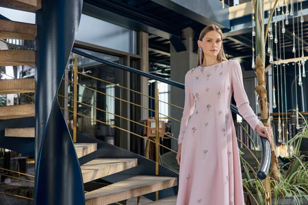 JAMİLA SARAH KREP KARMEN DRESS ABİYE ELBİSE