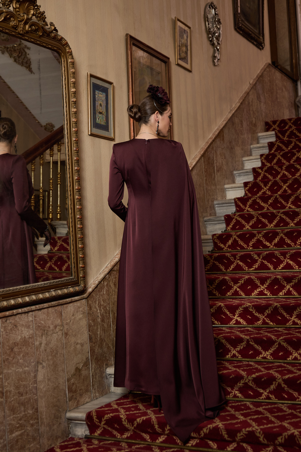 JAMİLA SARAH KREP MİA DRESS ABİYE ELBİSE