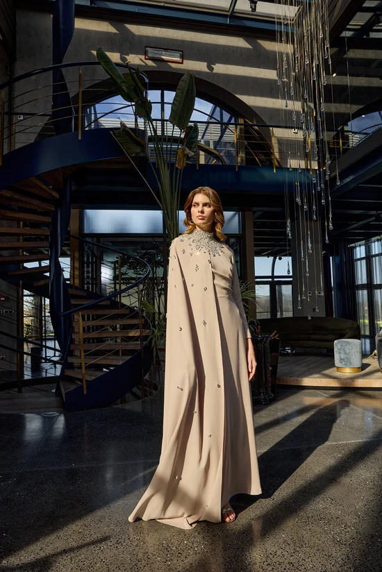 JAMİLA SARAH KREP ZELA DRESS ABİYE ELBİSE
