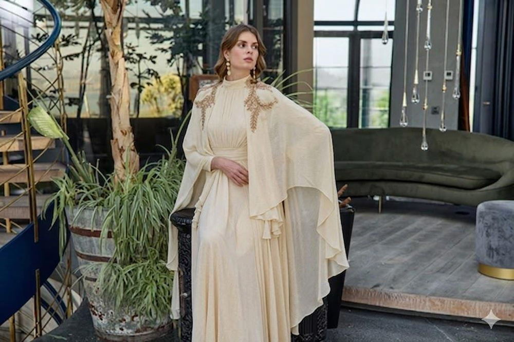 JAMİLA SARAH ŞİFON ASMINA UÇUŞ UÇUŞ ELBİSE