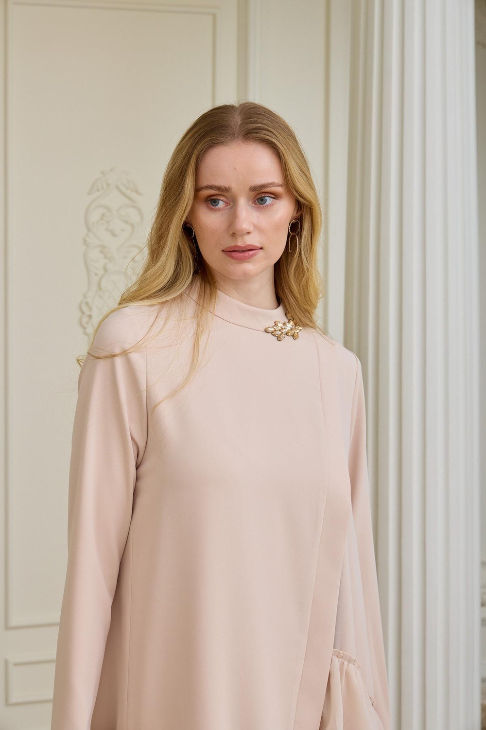 Marwa by moodbasic DANTELLİ ŞİFON FIRFIRLI KREP TAKIM