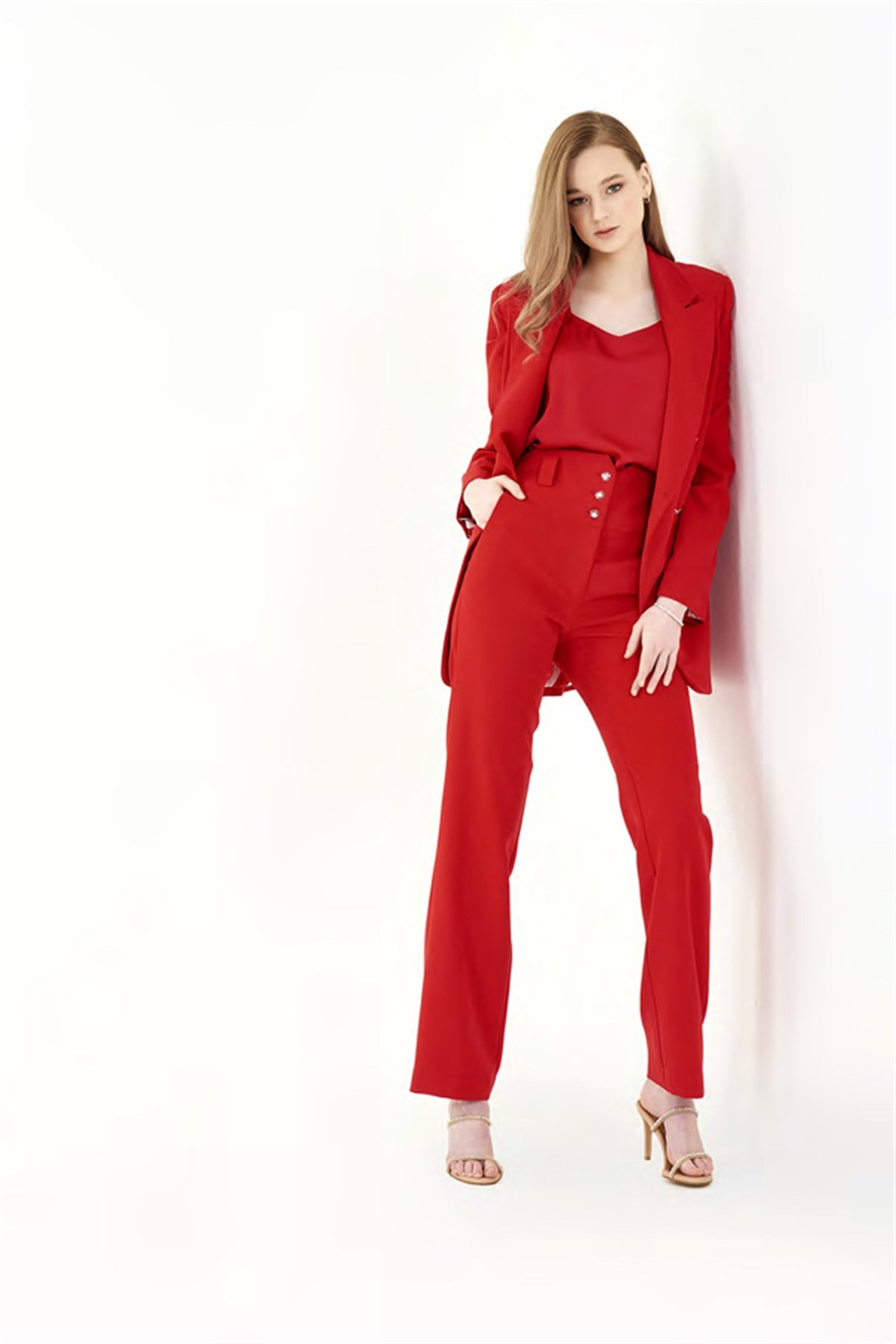 MİARUJ ÜÇGEN KORSAJLI YÜKSEK BEL PANTALON