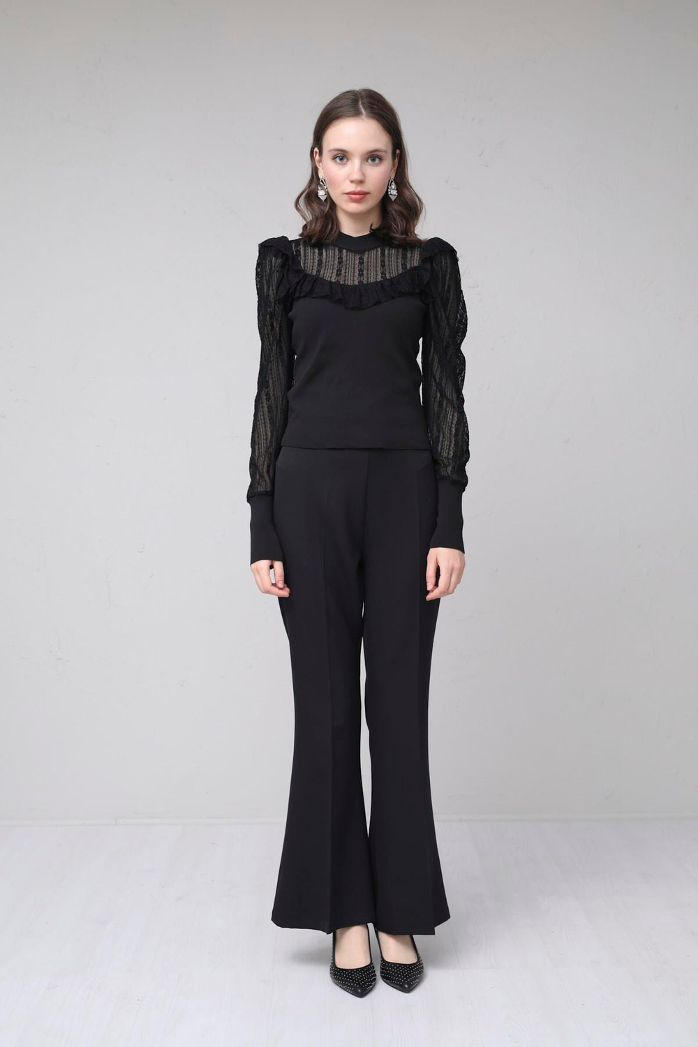 MOODBASIC İSPANYOL PAÇA KREP PANTOLON