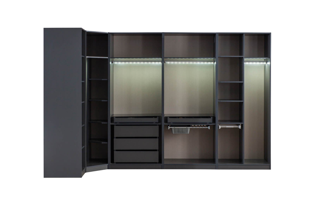 Daisi Köşe Dolap Takımı Antrasit