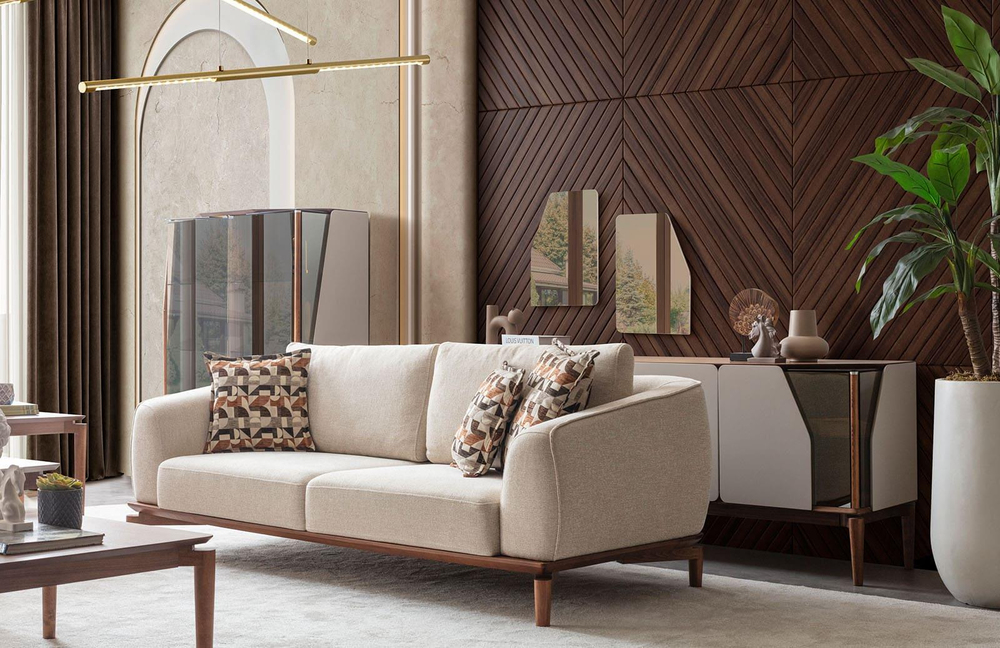 Ilgın Koltuk Takımı Krem