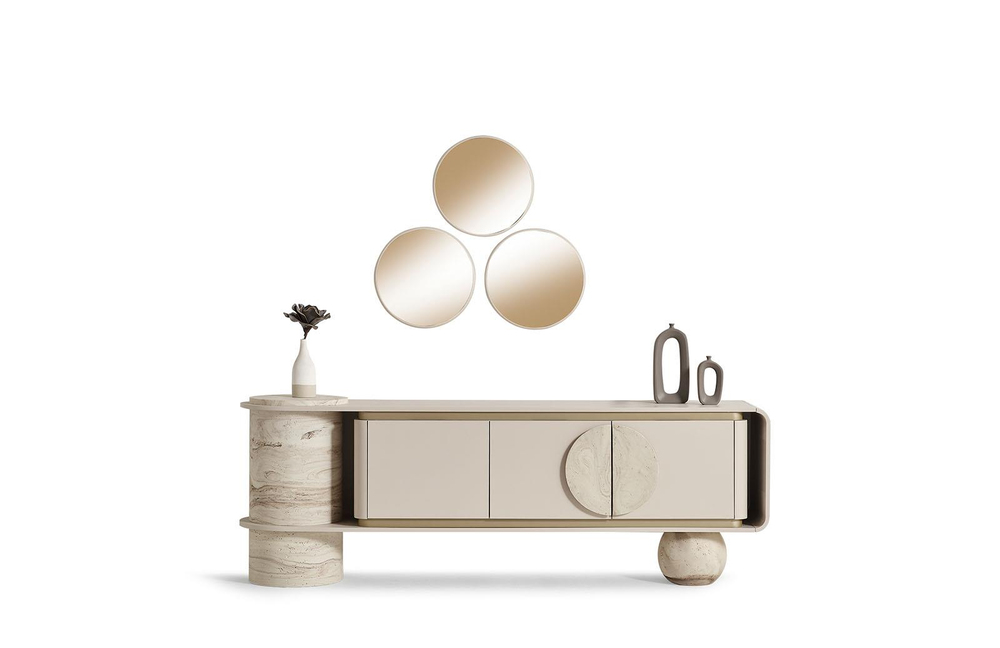 Land Traverten Konsol + Ayna