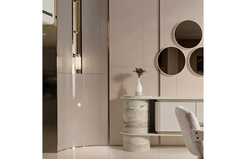 Land Traverten Konsol + Ayna