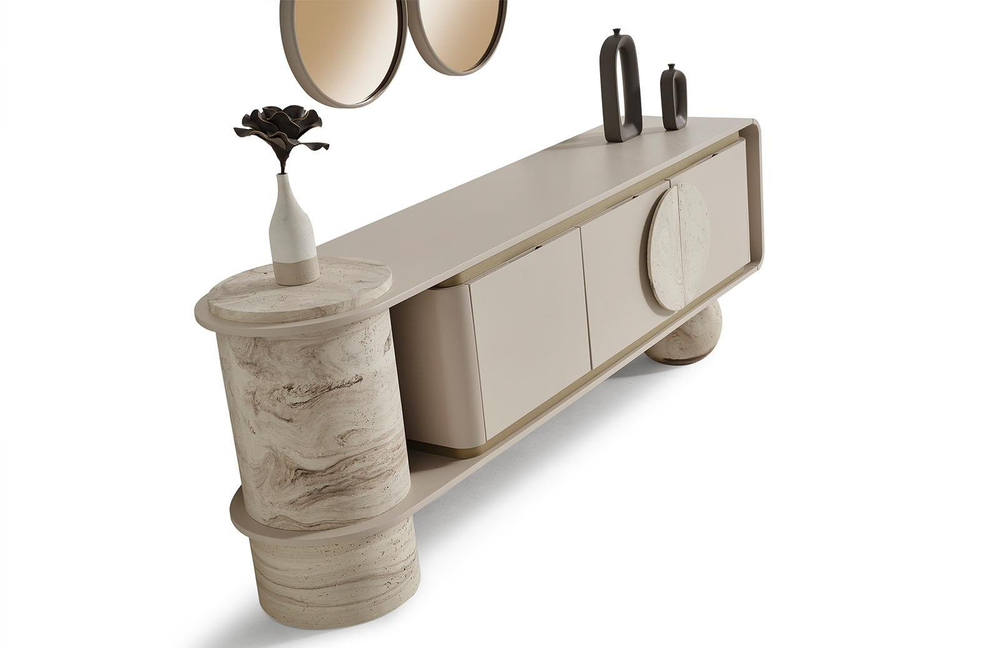 Land Traverten Konsol + Ayna