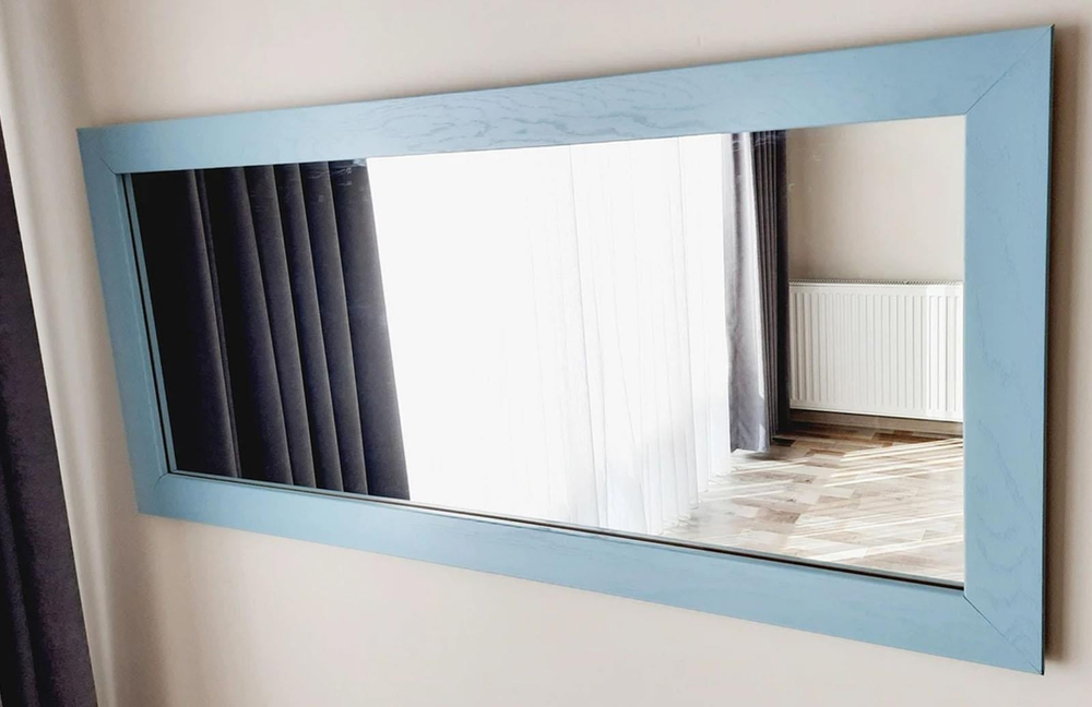 Mdf Dikdörtgen Yeşil Dekoratif Ayna 120x50 cm ENGC-DF-149