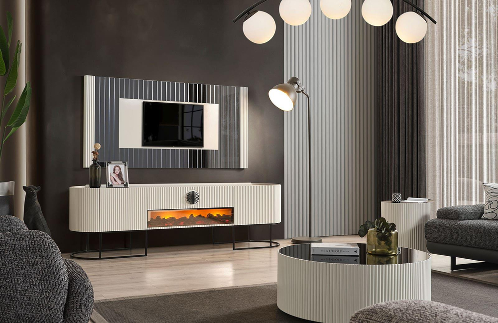 Morten Tv Ünitesi Ekru-Siyah