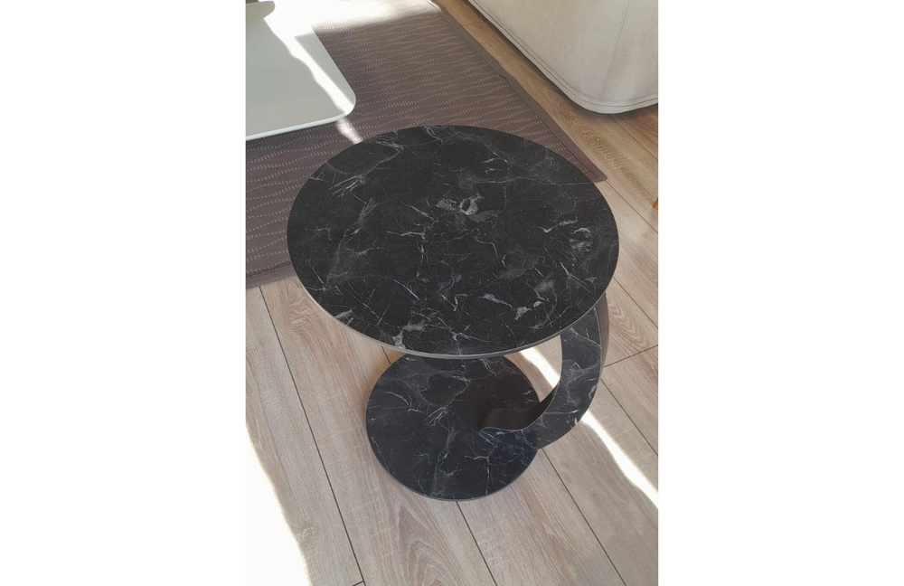 OUTLET-SULTANBEYLİ-ENGC-SM- Siyah Mermerli C Sehpa