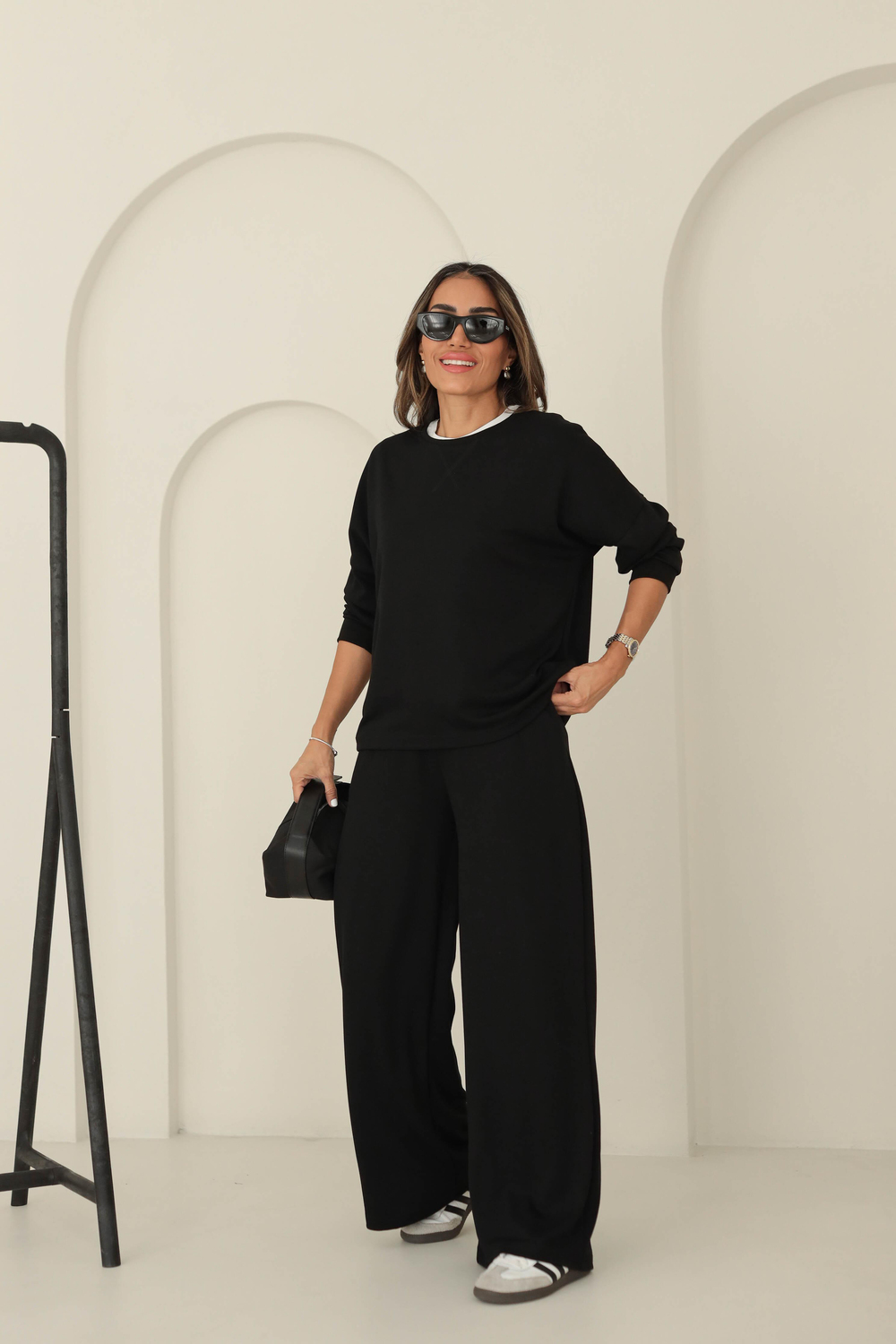 8306 Modal Kumaş Takım SİYAH