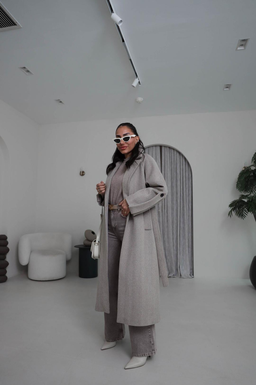 7008 Kuşaklı Balıksırtı Premium Kaban TAŞ