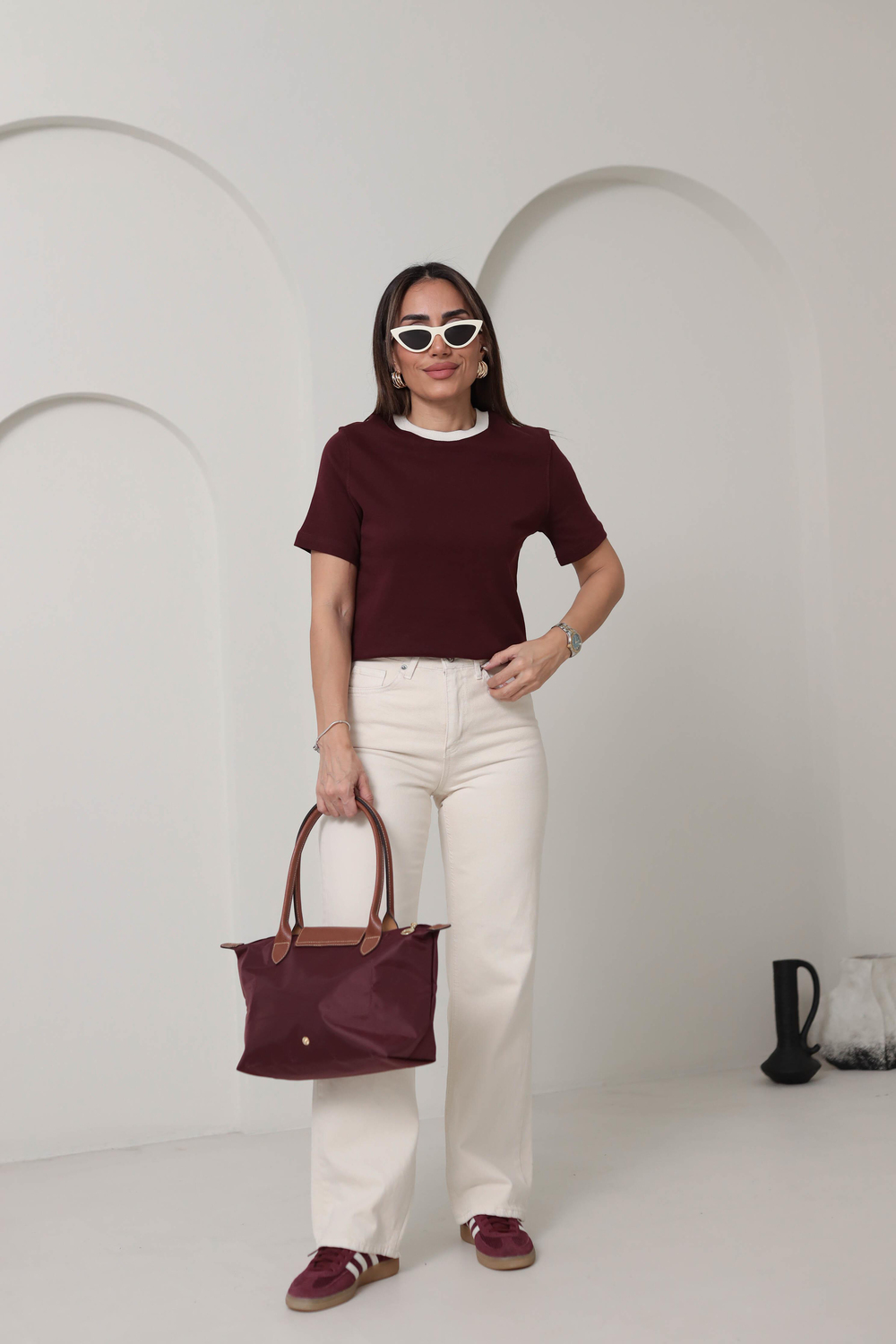 1069 Yaka Ribanalı Thisrt BORDO