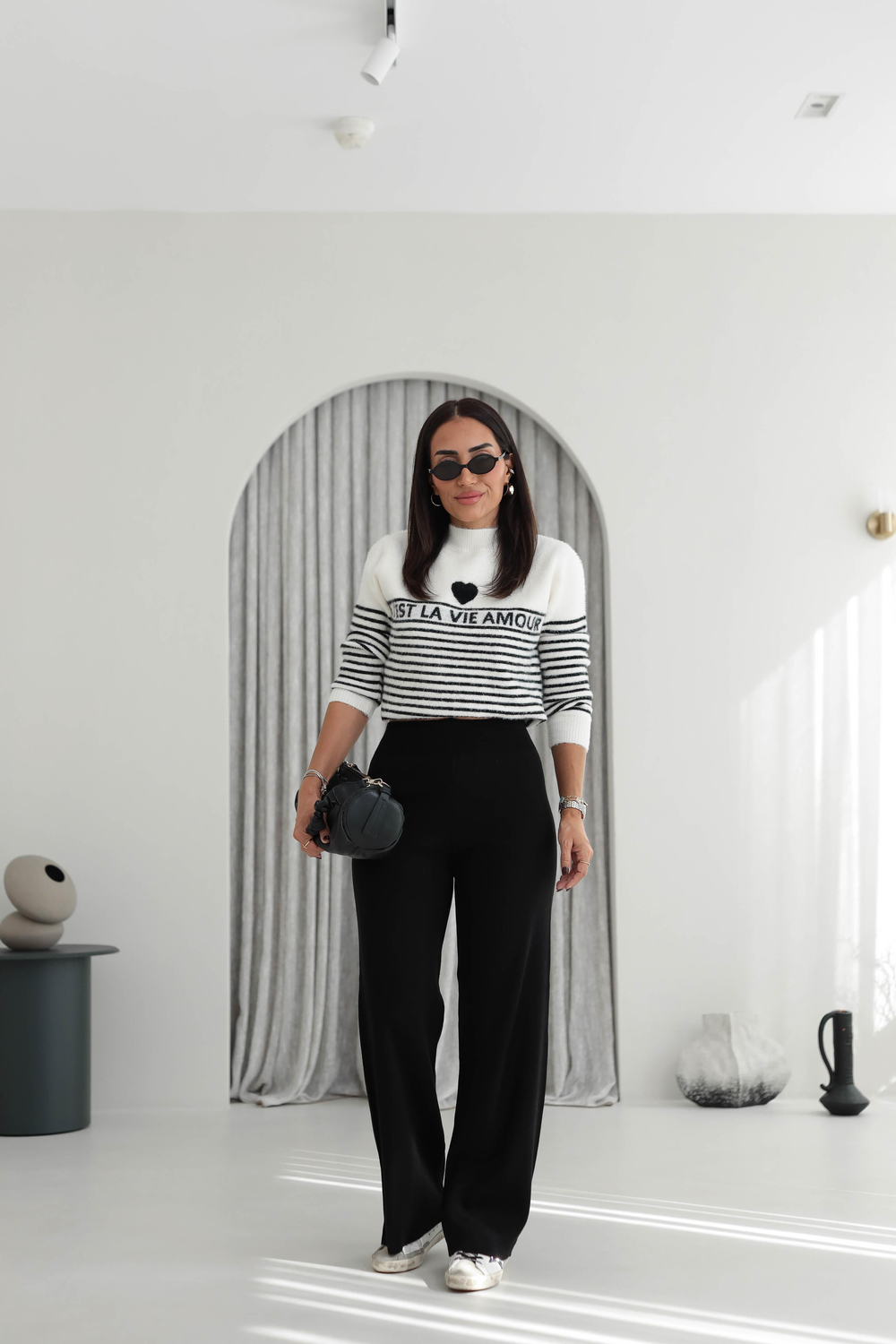 0076 Triko Pantolon SİYAH