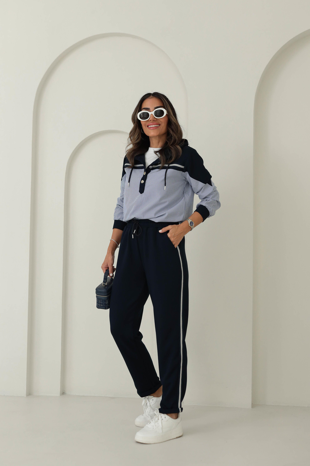 2960 Gömlek Garnili Premium Modal Takım