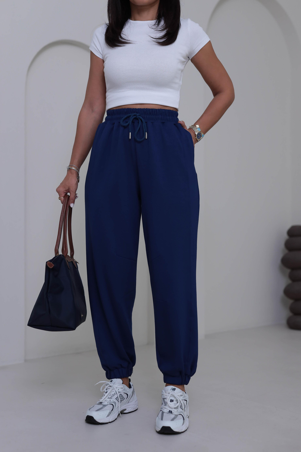 2481 Rahat Kesim Jogger Modal Pantolon LACİVERT