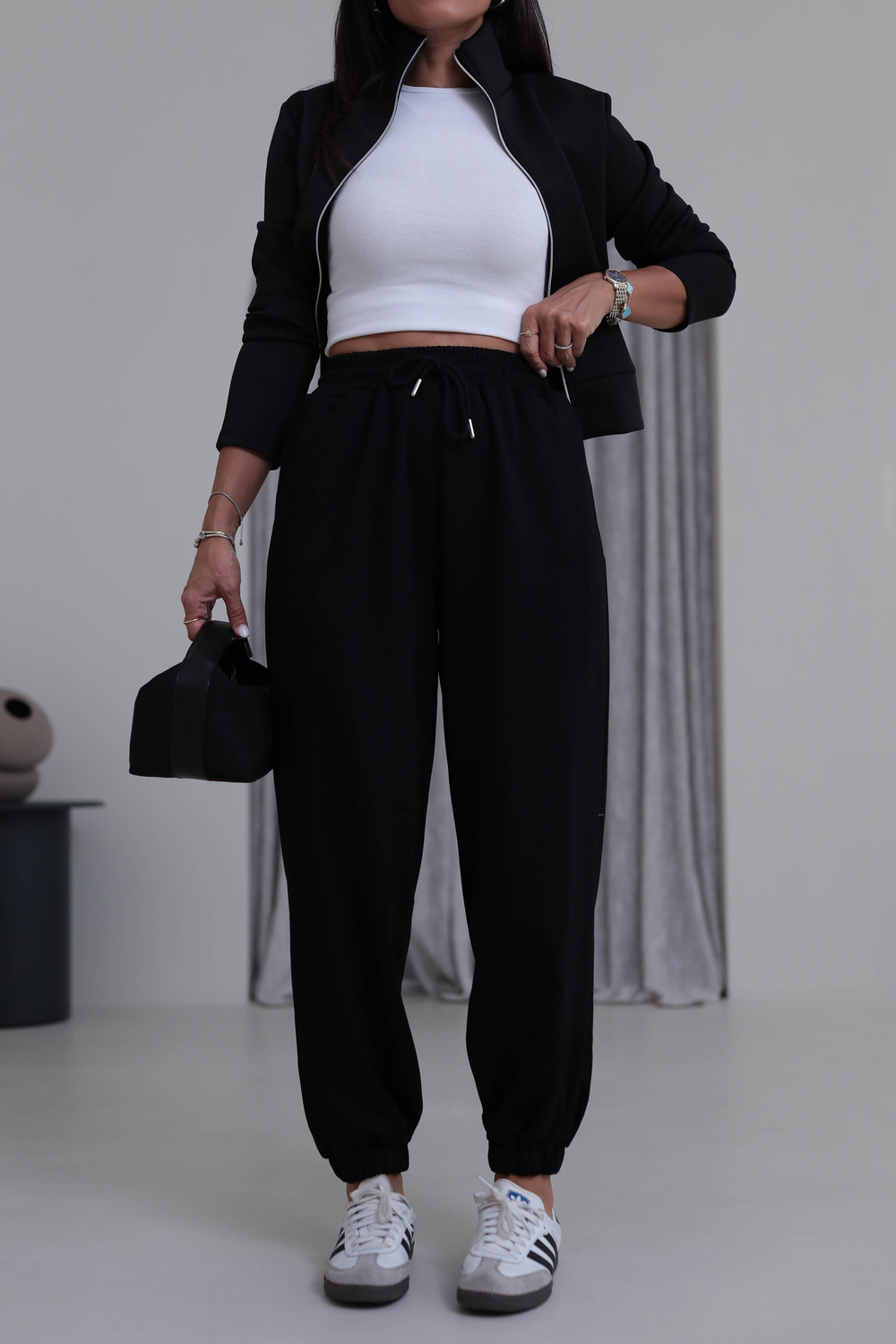 2481 Rahat Kesim Jogger Modal Pantolon SİYAH