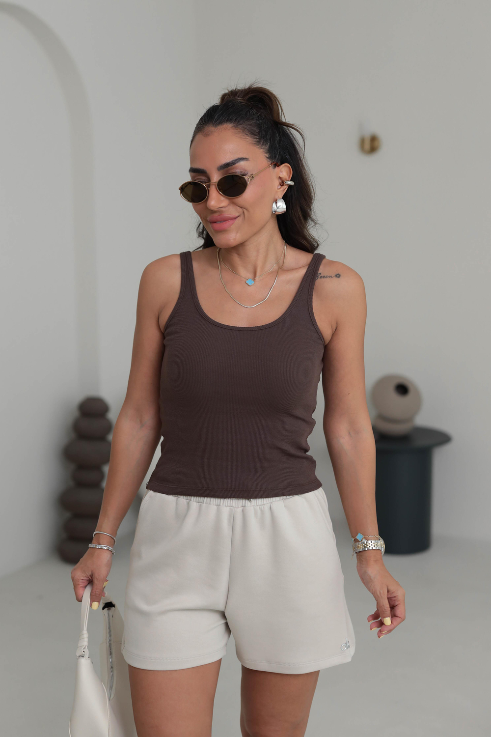 4113 Fitilli Basic Atlet SÜTLÜ KAHVE