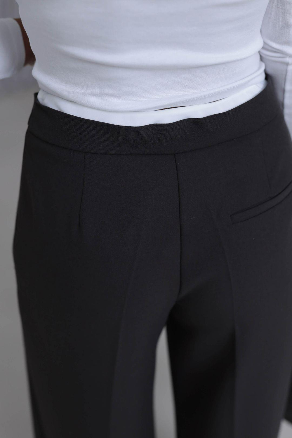 5179 Bel Detaylı Bağcıklı Kumaş Pantolon KAHVE