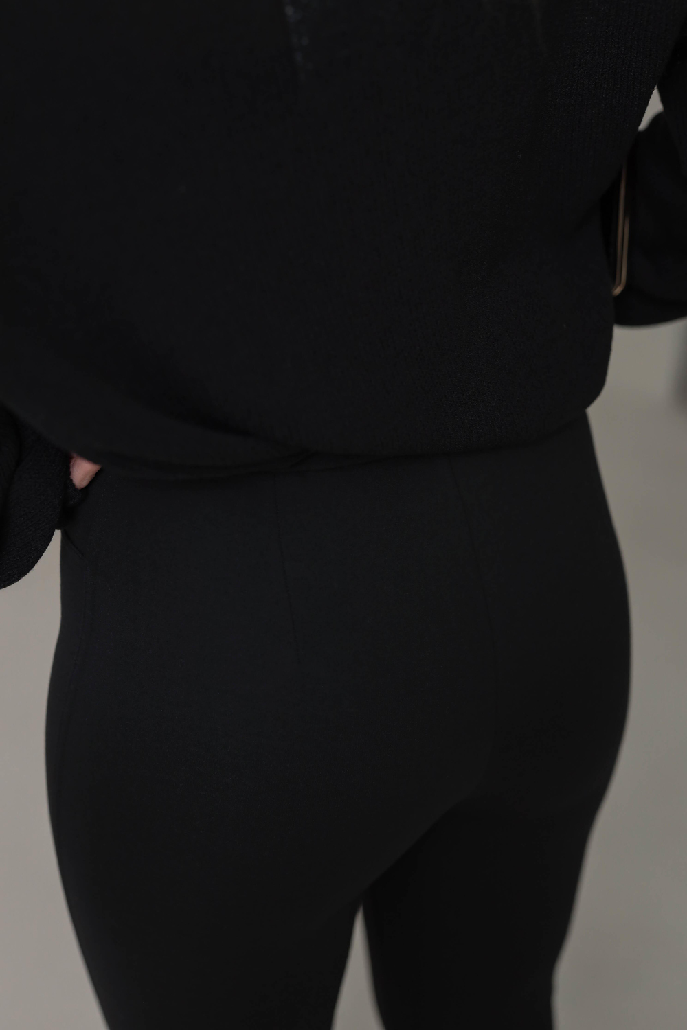 5121 Gold Düğme Detaylı Tayt Pantolon SİYAH