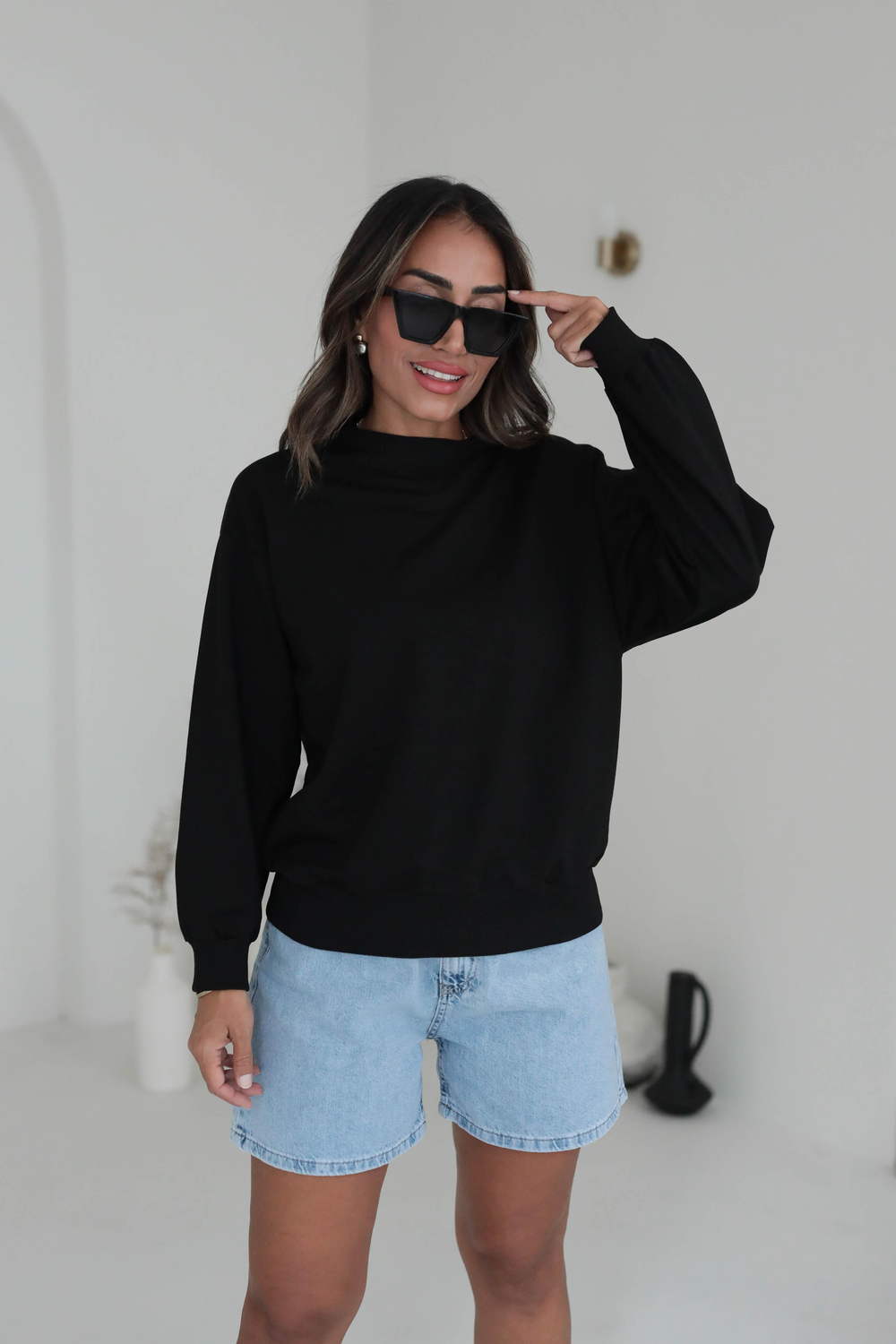 7204 Yumuşak Dokulu Sweatshirt