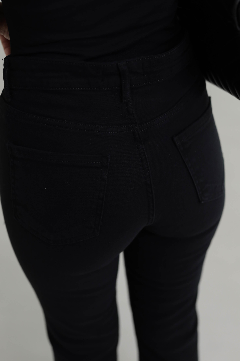 ZA Lazer Kesikli Boyfit Jean KOYU SİYAH