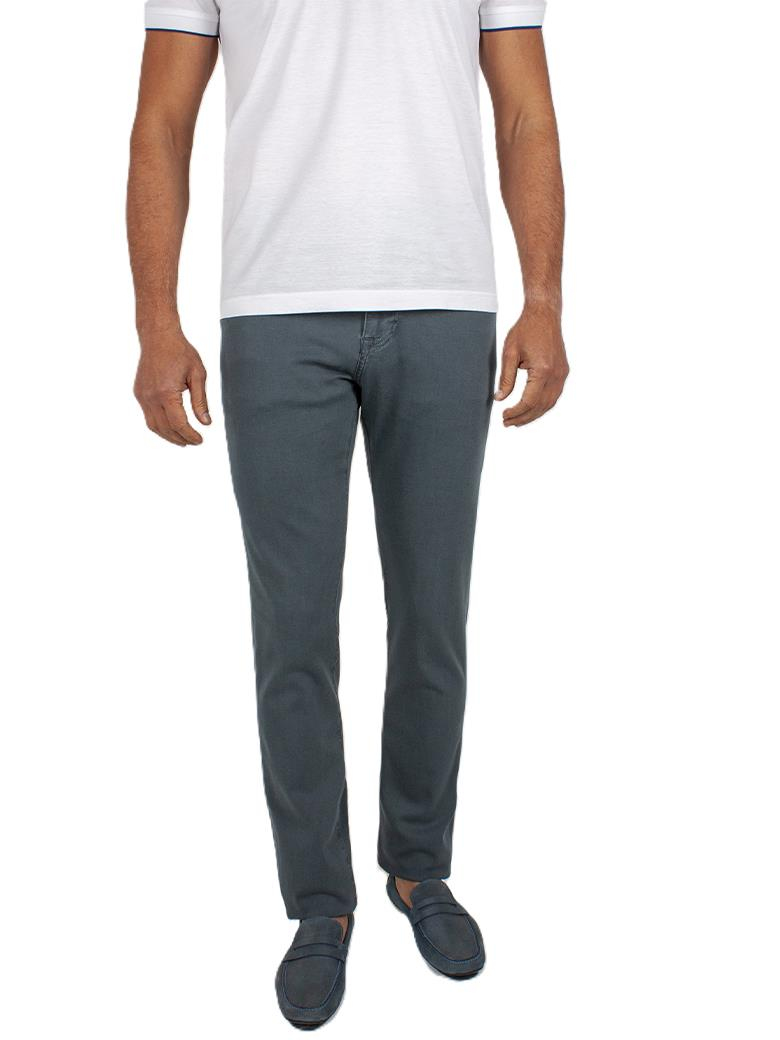 Regular Fit Normal Kesim Likralı Antrasit Kot Pantolon
