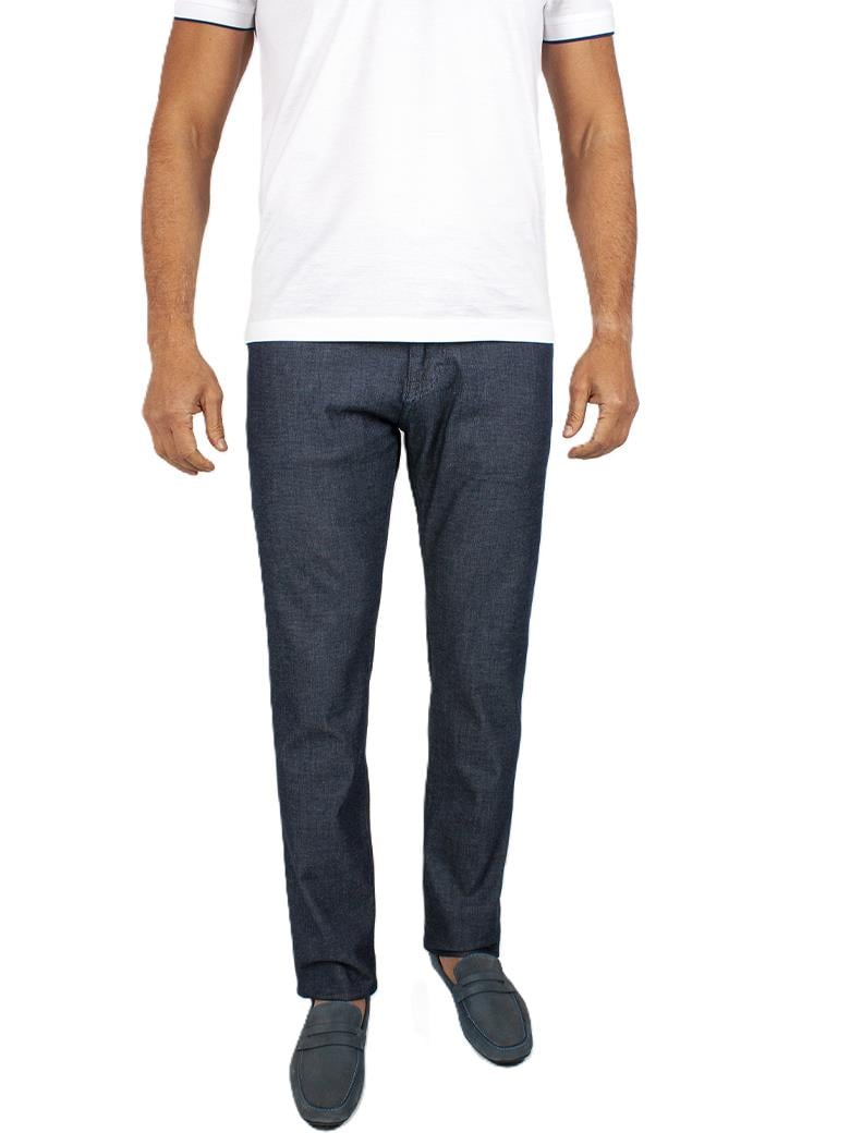 Regular Fit Normal Kesim Likralı Koyu Mavi Kot Pantolon