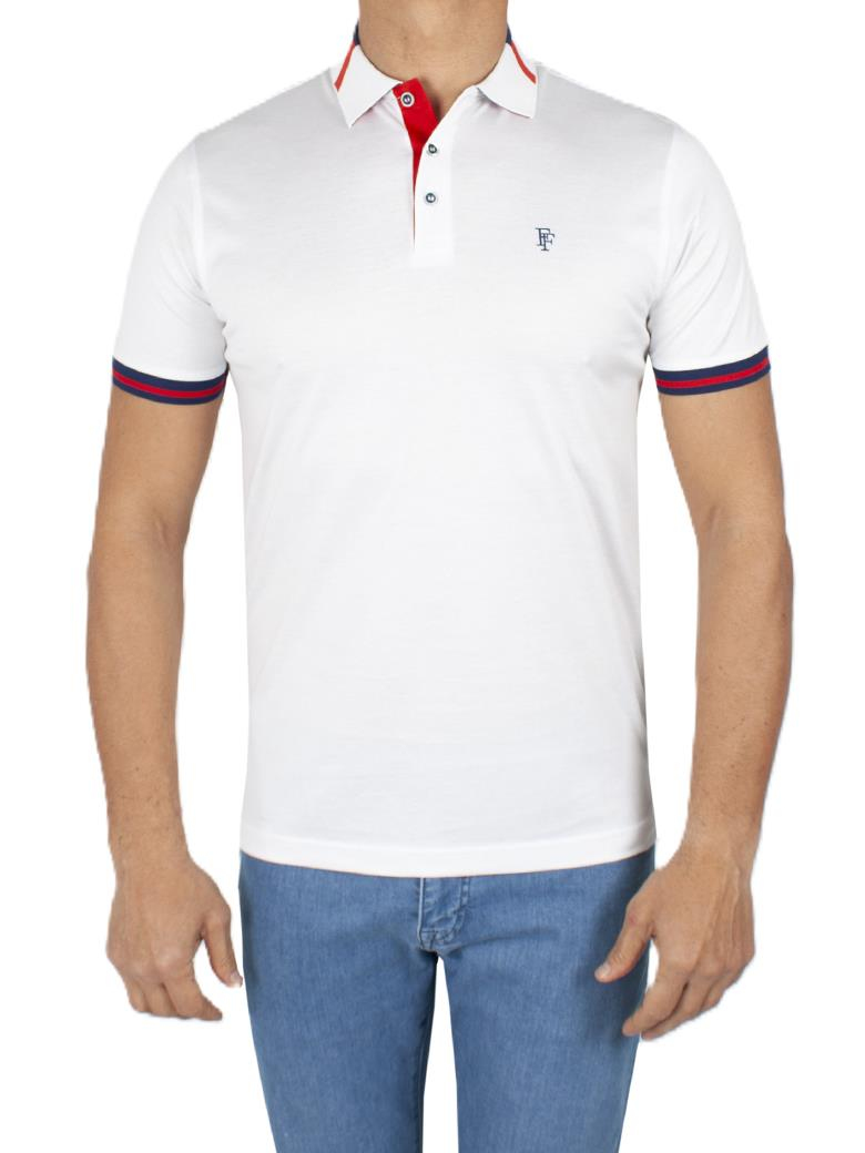 Regular Fit Yaka Detaylı Merserize %100 Pamuk Beyaz Polo Tişört