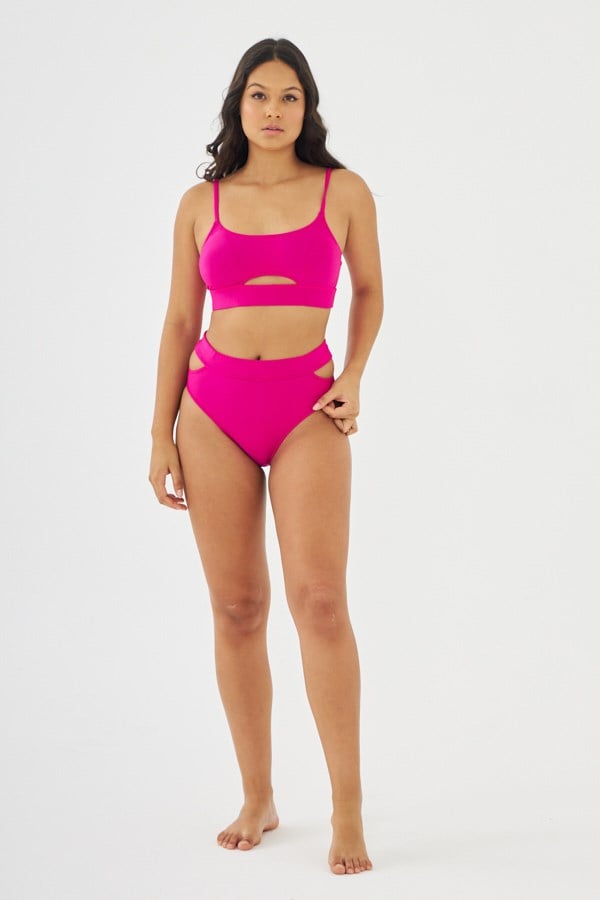 Starinci MayoStarinci Kemerli Pembe Toparlayıcı Bikini Takımı