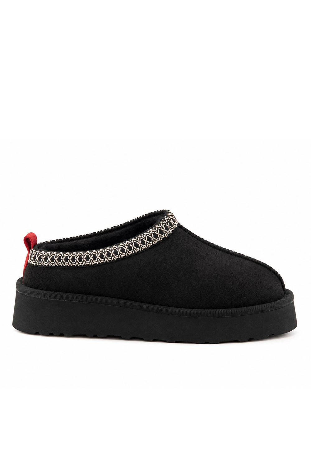 Aspen Kürklü Siyah Süet Kadın  Bootie 