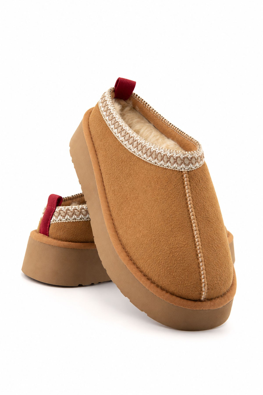 Aspen Kürklü Taba Süet Kadın Bootie 