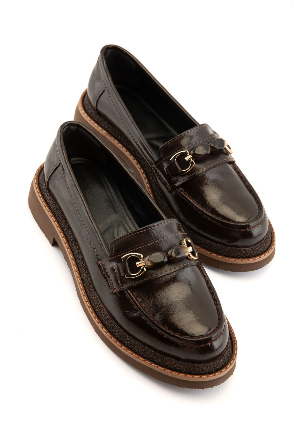 Lorienne Kahve Kadın Loafer 