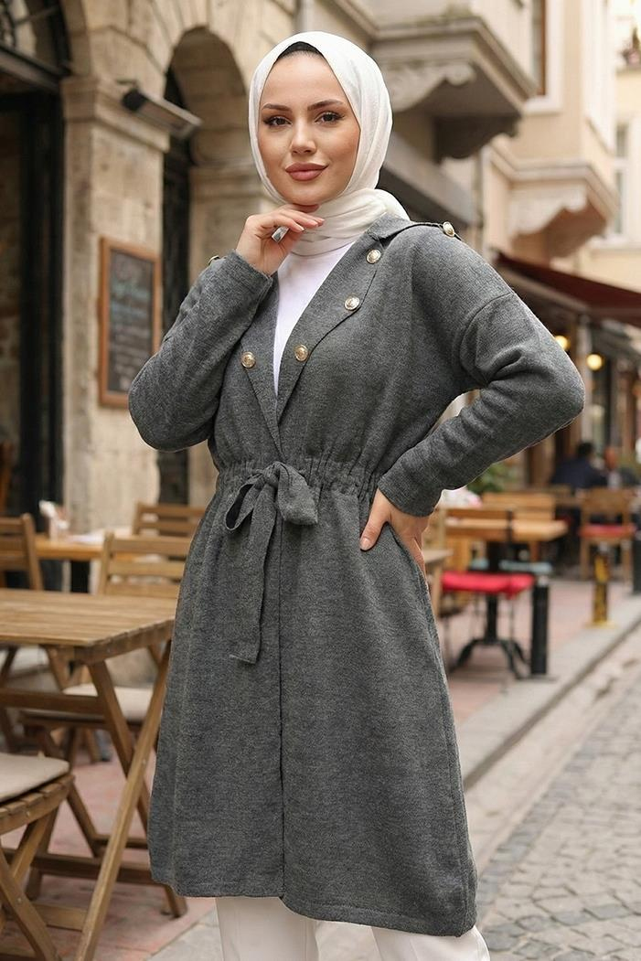 Beylem Beli Lastikli Triko Kap 1193 - Antrasit