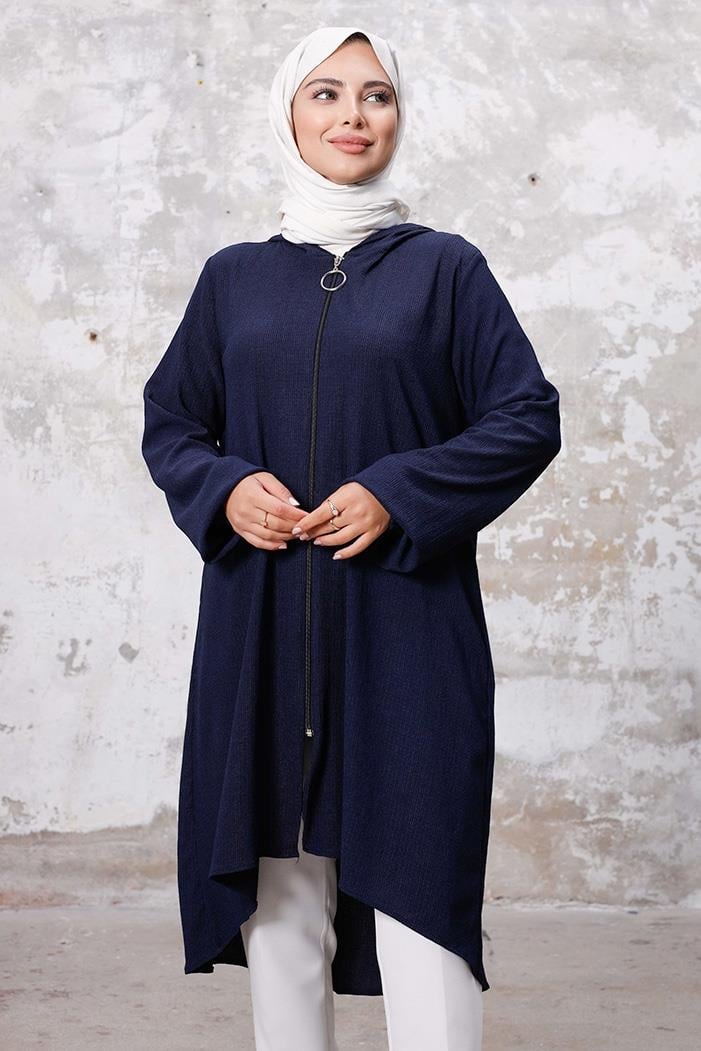 Kapüşonlu Bürümcük Kap 1254 - Lacivert