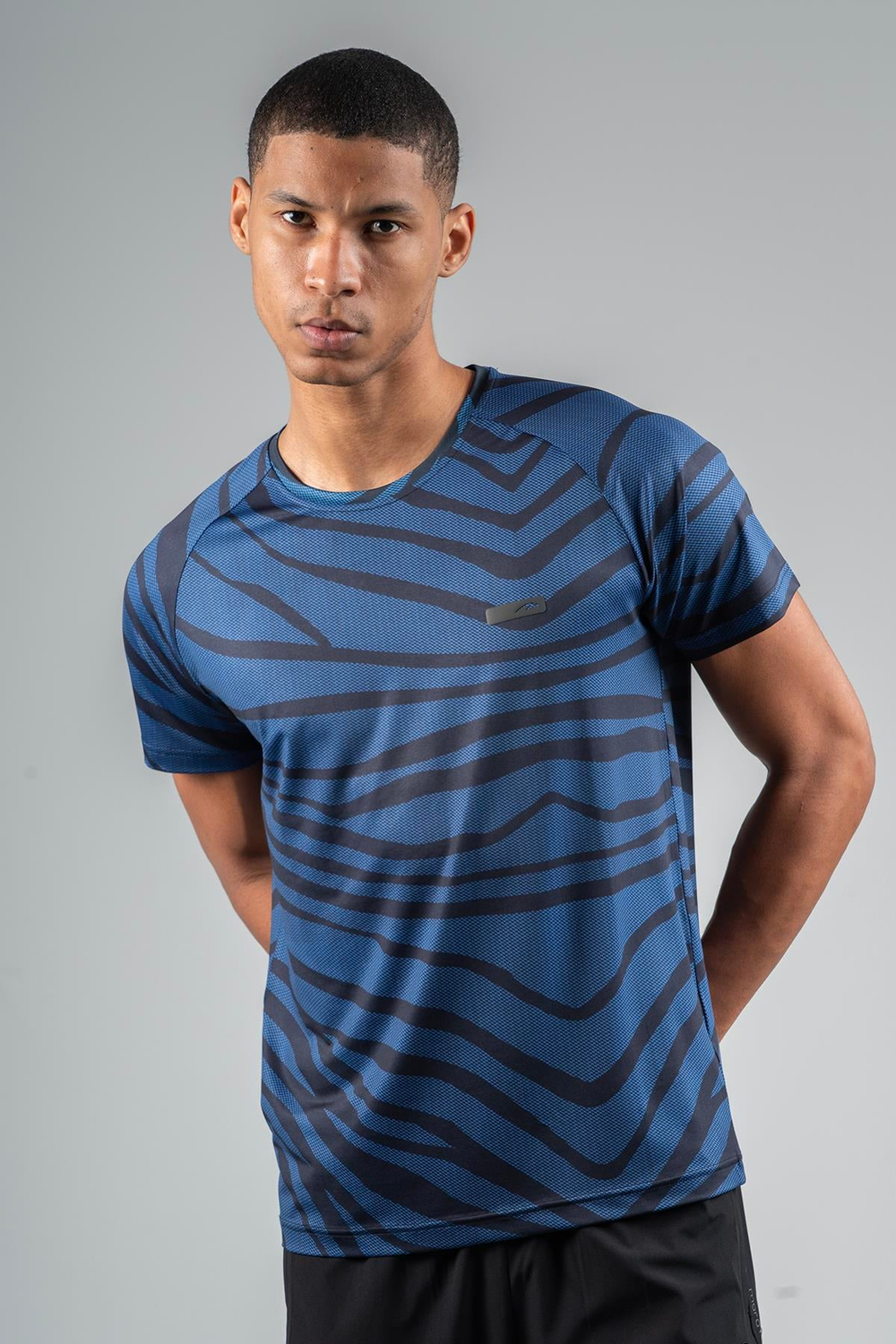 Maraton Active Regular Erkek Bisiklet Yaka  Reglan Kol Koşu Saks T-shirt 22734