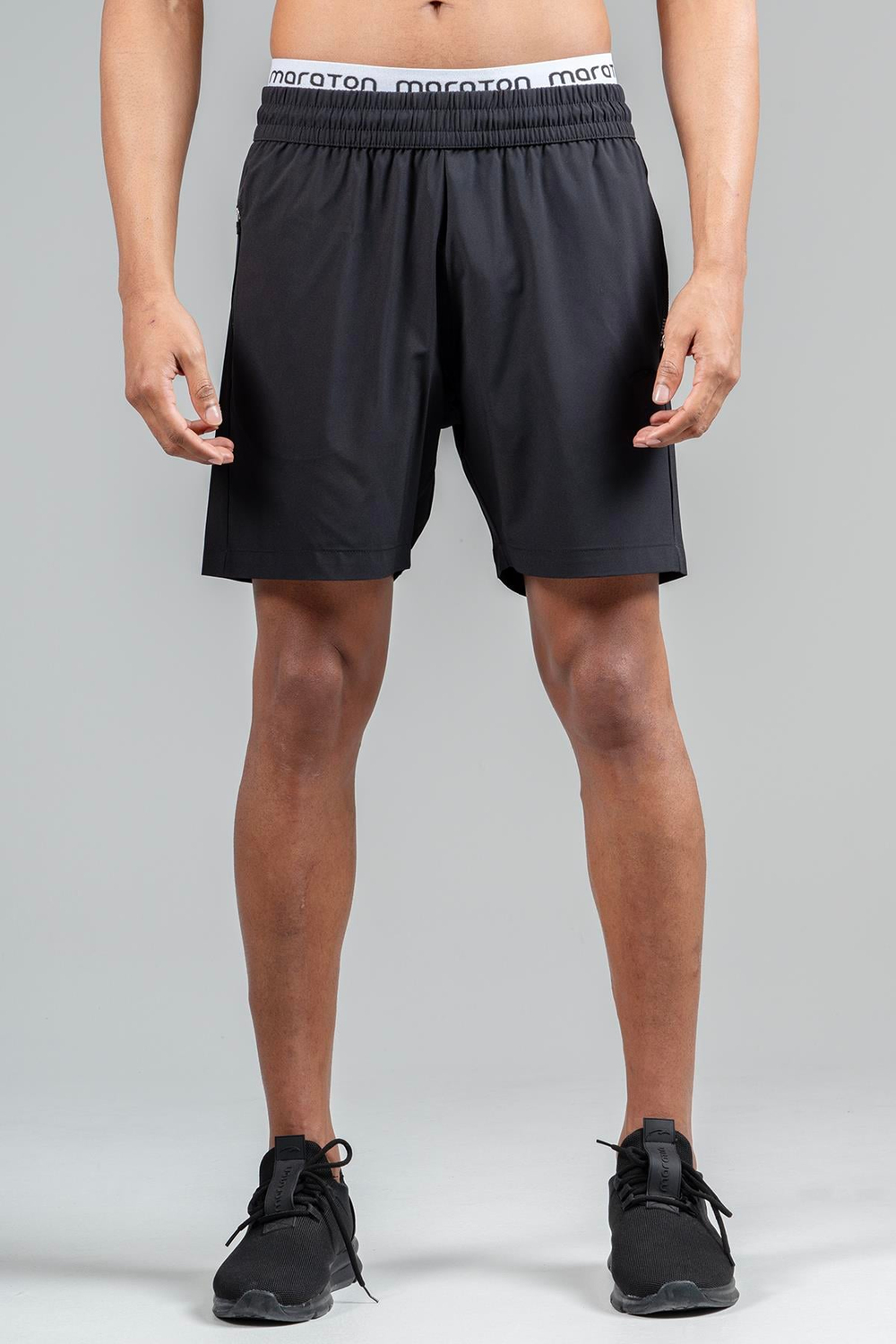 Maraton Active Regular Erkek  Şort  Basic Siyah Şort 22671