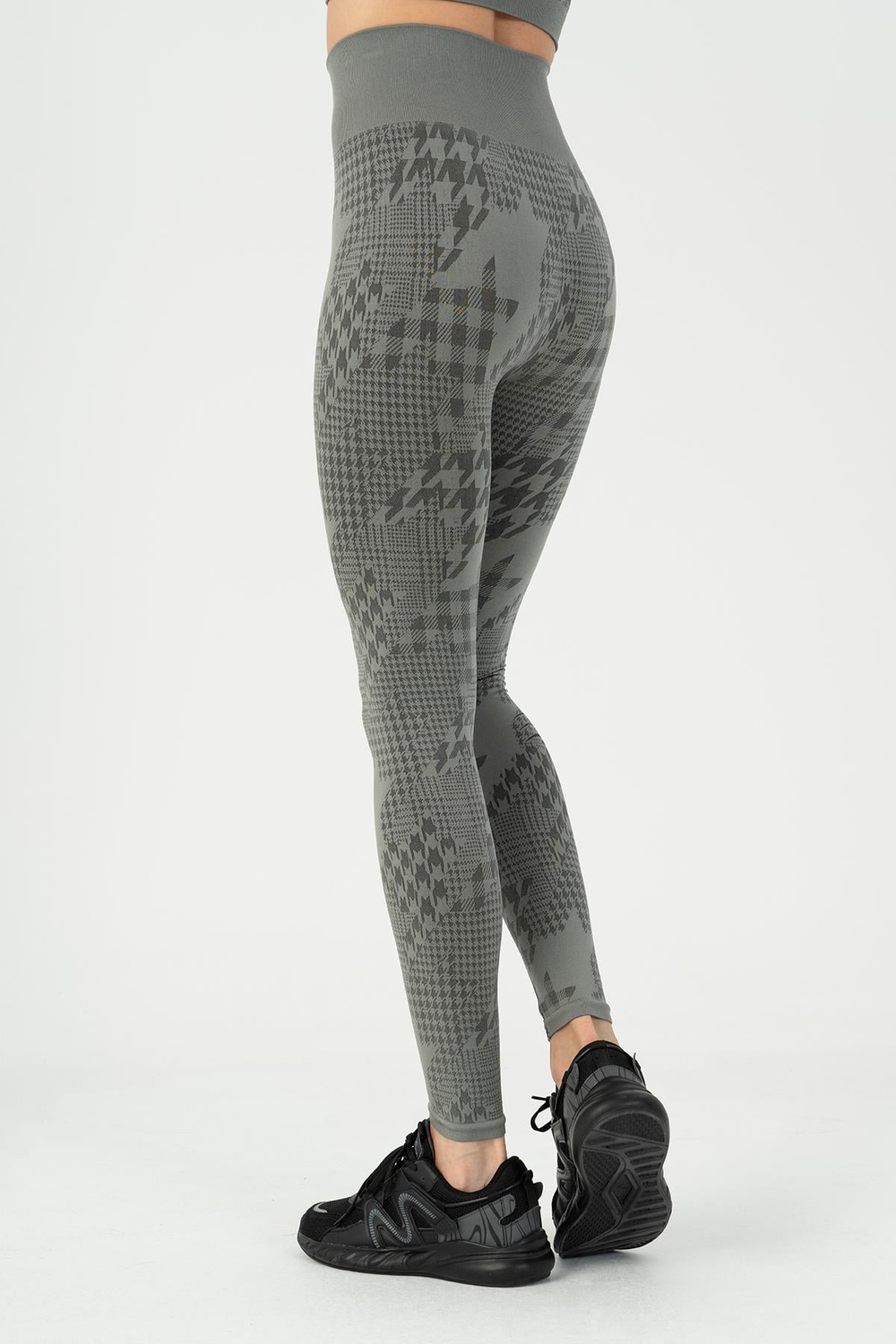 Maraton Active SlimFit Kadın  Tayt  Fitness Siyah Tayt 812101