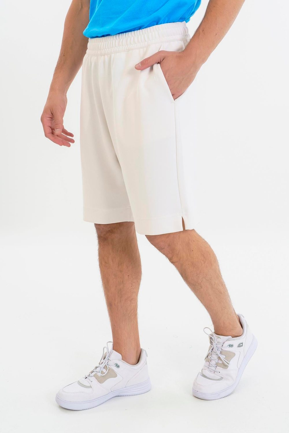 Maraton Comfort Erkek  Düz Paça  Beyaz Şort 23658