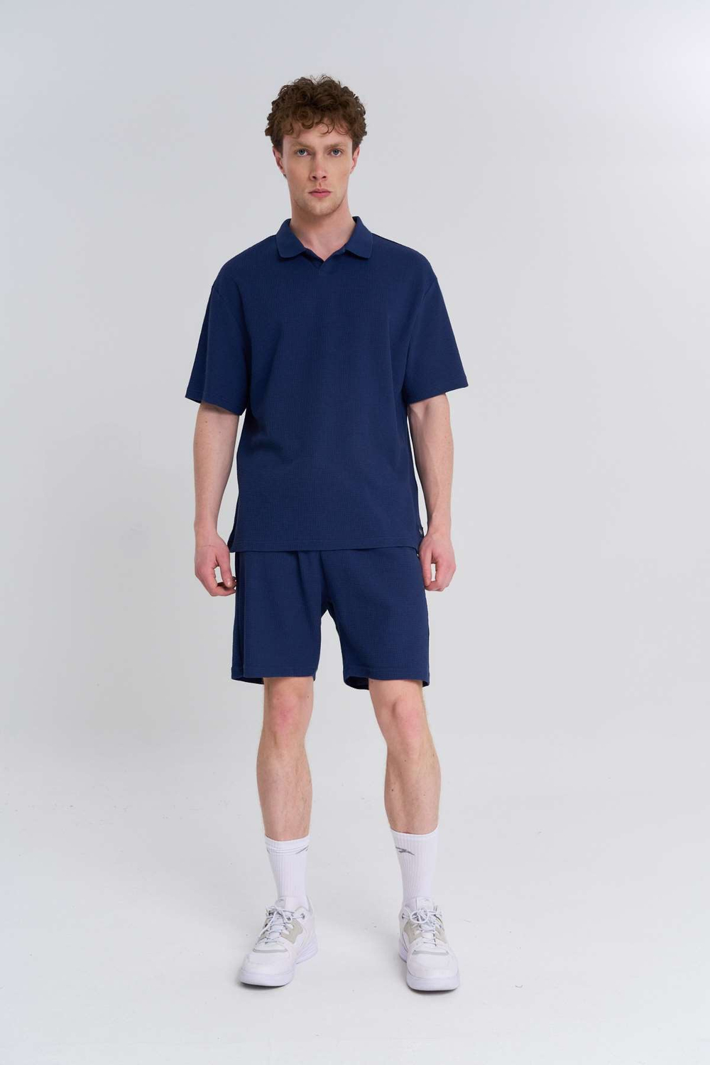 Maraton  Erkek Polo Yaka  Açık Lacivert- T-shirt