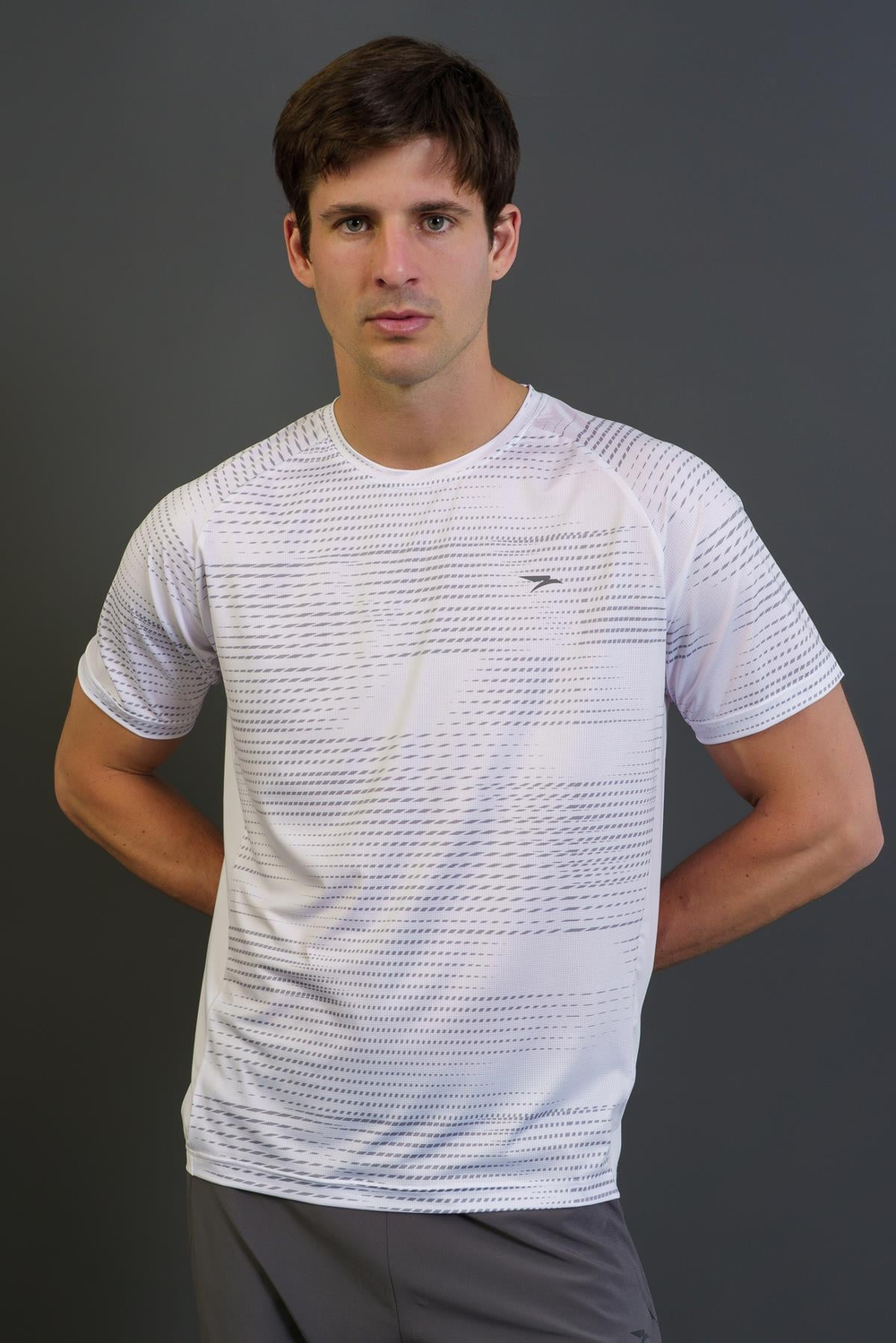 Maraton Regular Erkek Bisiklet Yaka  Reglan Kol Beyaz T-shirt 23683