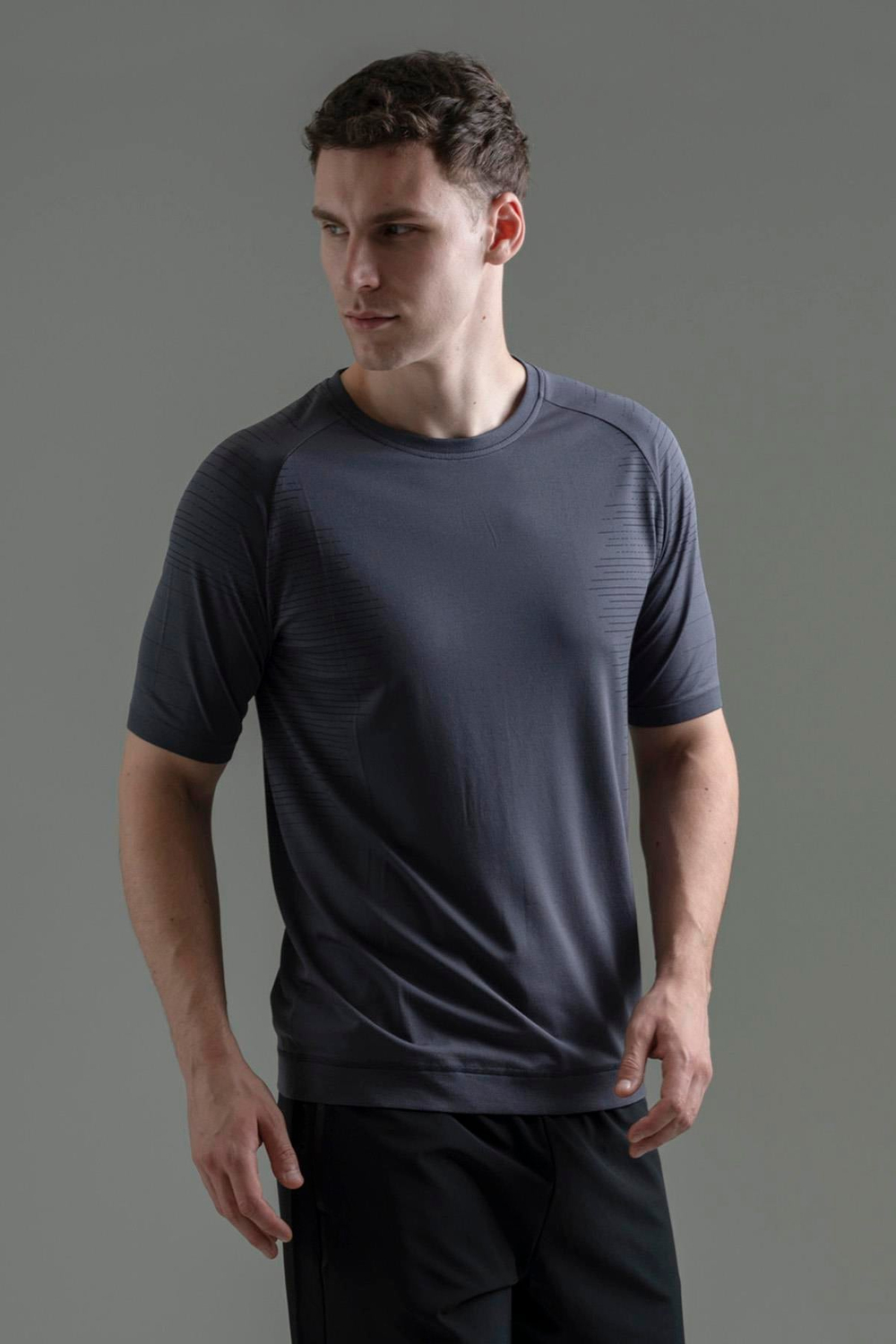 Maraton SlimFit Erkek Bisiklet Yaka  Reglan Kol  T-shirt 821089