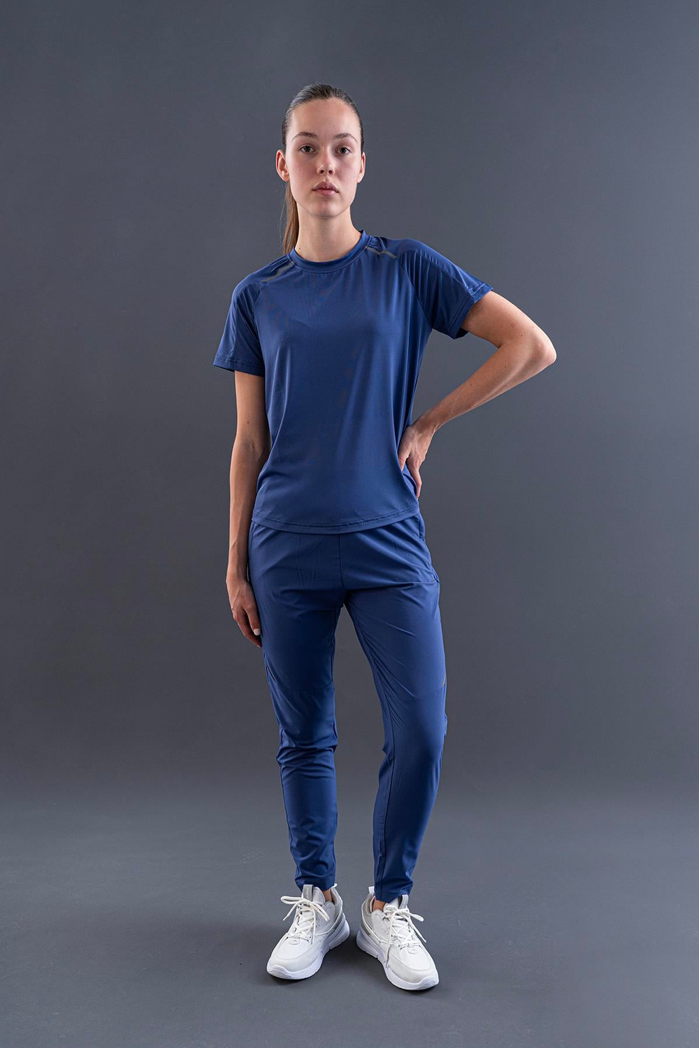 Maraton SlimFit Kadın Bisiklet Yaka  Reglan Kol  T-shirt 23887