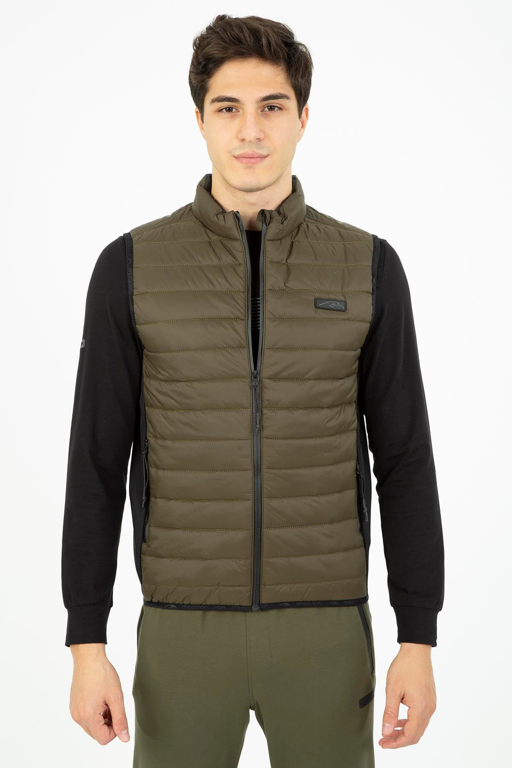 Maraton Sportswear Regular Erkek Dik Yaka  Kolsuz Basic Yelek 21517