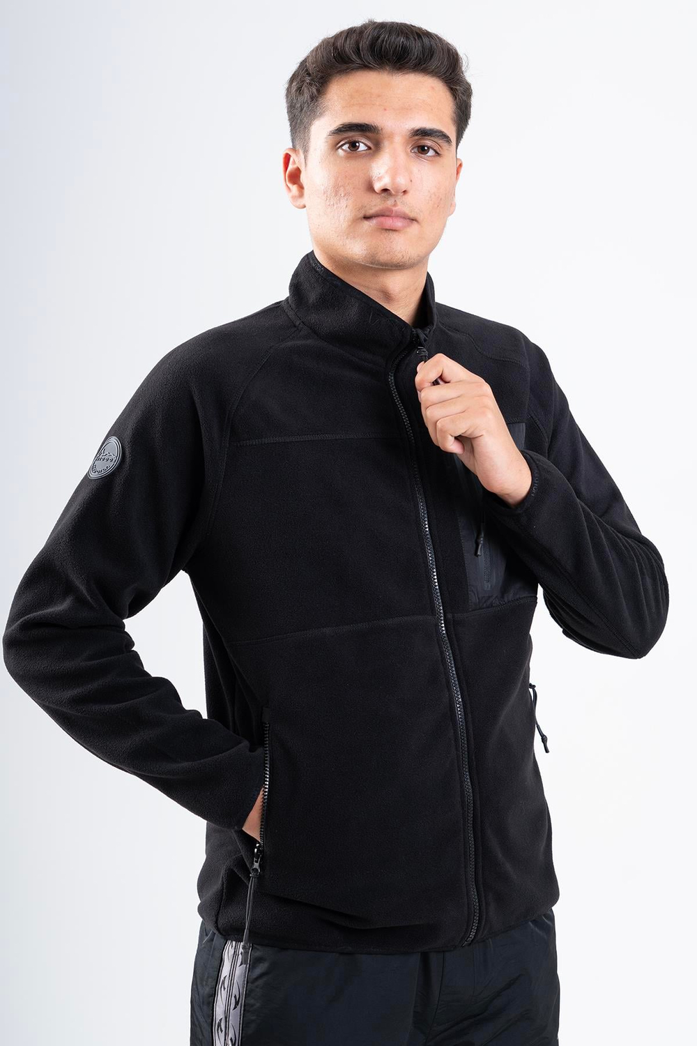 Maraton Sportswear Regular Erkek Dik Yaka  Uzun Kol Outdoor Eşofman Üstü 21326