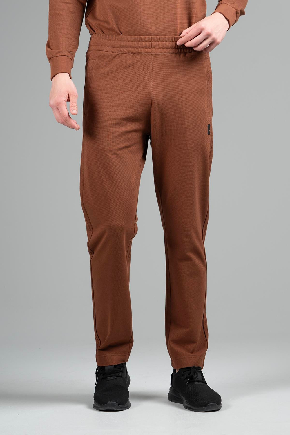 Maraton Sportswear Regular Erkek  Düz Paça  ELEMENTAL Sepya Eşofman Altı 22683