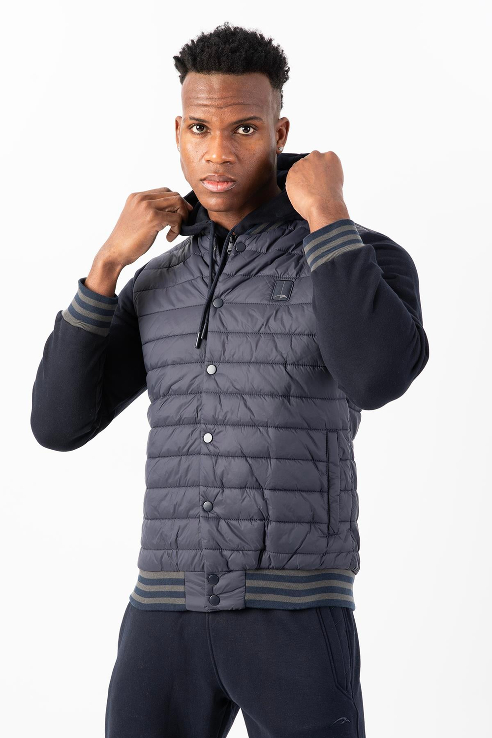Maraton Sportswear Regular Erkek Hakim Yaka  Uzun Kol Outdoor Lacivert Mont 22352