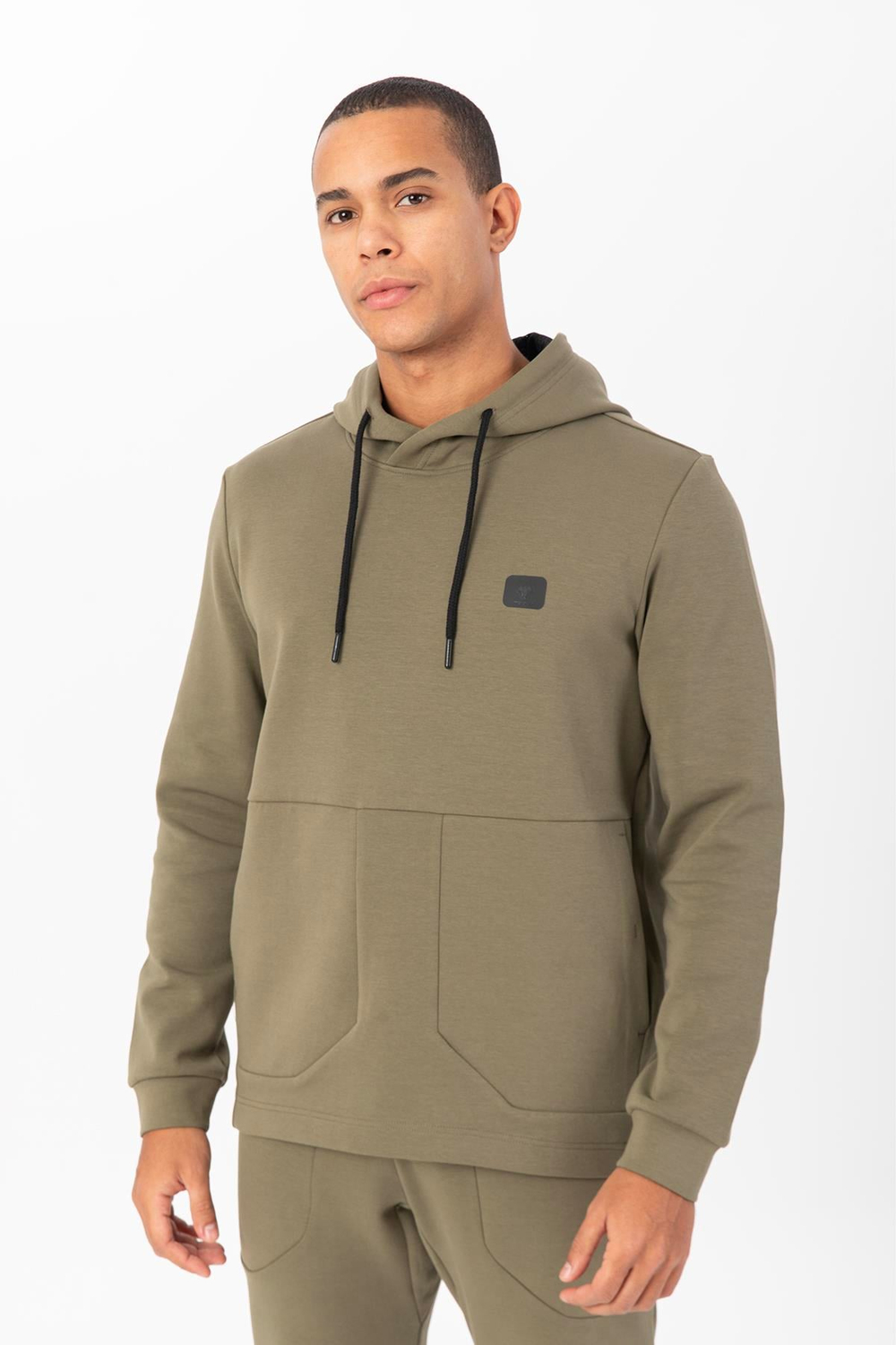 Maraton Sportswear Regular Erkek Kapşonlu  Takma Kol Gym Sweatshirt 22482