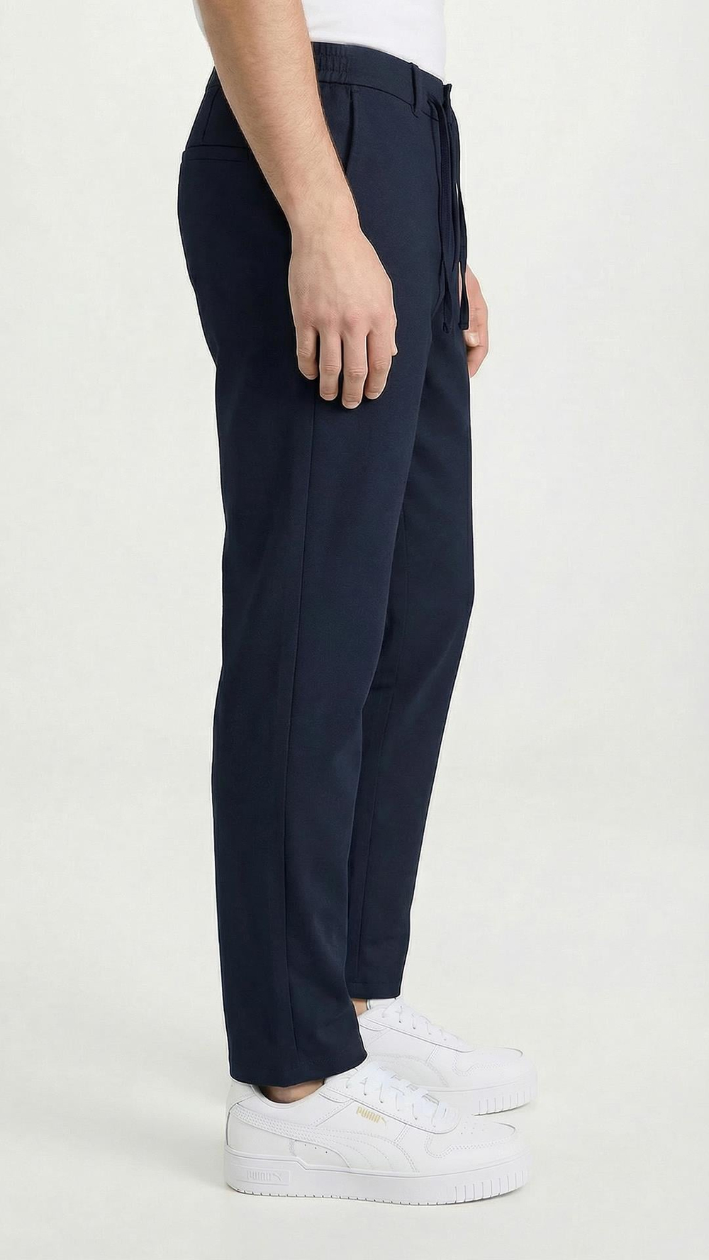 Lacivert ipli Kolay Ütülenebilir Easy Iron Jogger Erkek Pantolon